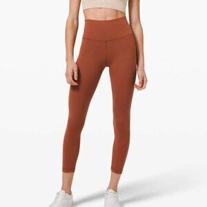 Lululemon Wunder Train High Rise - Dark Terracotta